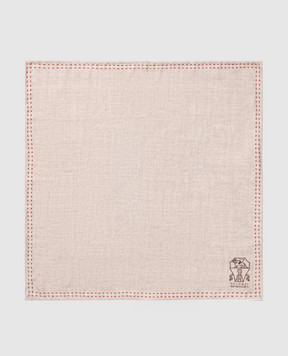Brunello Cucinelli Двостороння хустка-паше із шовку MR8670091