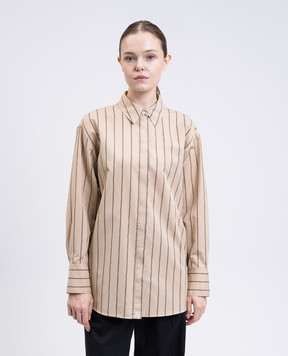 PROENZA SCHOULER Бежевая рубашка Addy с шелком R2534018SC101