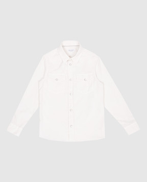 Brunello Cucinelli Детская белая вельветовая рубашка BL688C360C