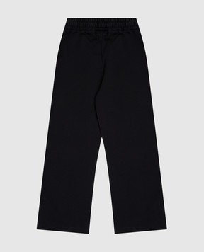 Off-White Детские черные спортивные брюки с принтом логотипа OGCH00AF24FLE001