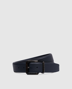 Stefano Ricci Синій шкіряний ремінь з гравіюванням логотипа N382VDA566U