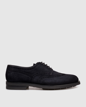 Santoni Сині замшеві броги MCCG15761PI2HGEX
