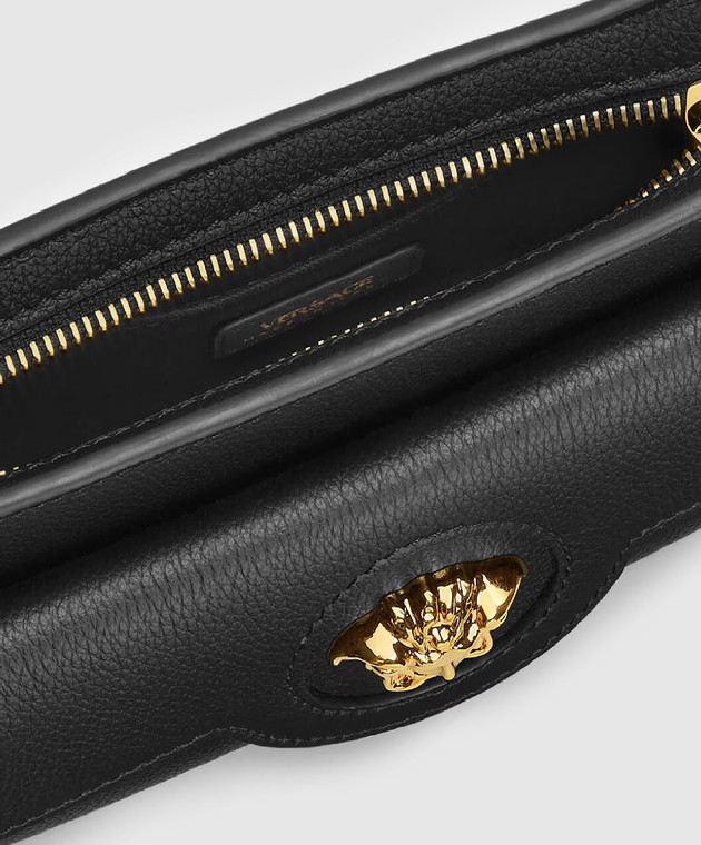 Versace Черная кожаная сумка La Medusa 1017739DVIT2T изображение 4