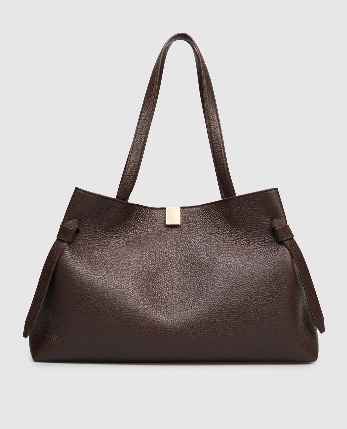 

Коричневая кожаная сумка-тоут Gyoza, Коричневый, Сумки на плечо