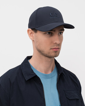 C.P. Company Синяя кепка с вышивкой логотипа MAC125A006097A