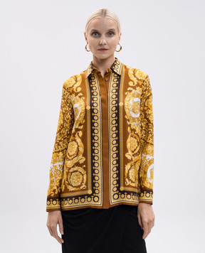 Versace Блуза из шелка в принт 10013601A15215