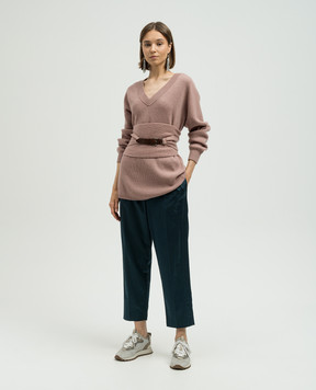 Brunello Cucinelli Розовый свитер из кашемира M12164302