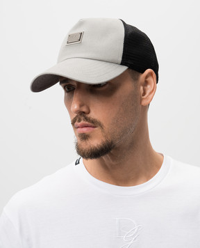Dolce&Gabbana Сіра кепка з сіткою GH736AGI993