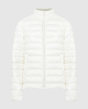 Twinset Белая стеганная куртка с логотипом 241TP2410