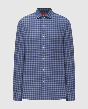 ISAIA Синя сорочка в клітинку IM10TCC9907