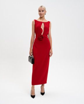 Magda Butrym Червона сукня міді з вовни DRESS13237925