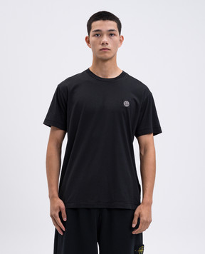 Stone Island Черная футболка с нашивкой логотипа K2S152100027S0013