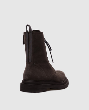 Brunello Cucinelli Сірі замшеві черевики MZSFG3036P