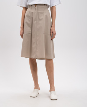 Max Mara Бежевая юбка CENNARE CENNARE