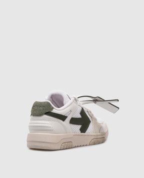 Off-White Белые комбинированные кроссовки Slim Оut Оf Оffice с логотипом OWIA276F24LEA001