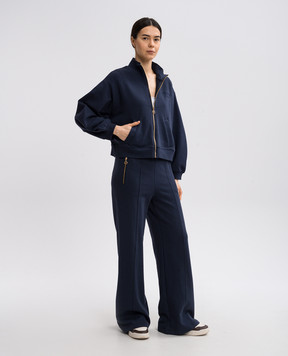 Twinset Синій спортивний костюм з вишивкою логотипа 251TP2485