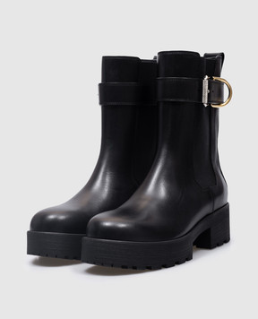 Givenchy Черные кожаные челси Voyou chelsea с эмблемой 4G BE604UB22S