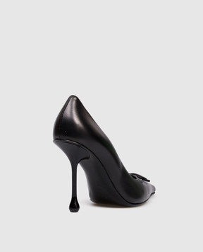 Jimmy Choo Черные кожаные туфли Scarlett со шнуровкой SCARLETT95NAP