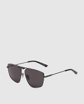 Balenciaga Чорні сонцезахисні окуляри Navigator 703445T0005w