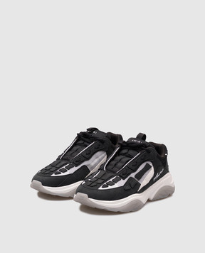 AMIRI Чорні комбіновані кросівки Bone Runner AMFOSR1091