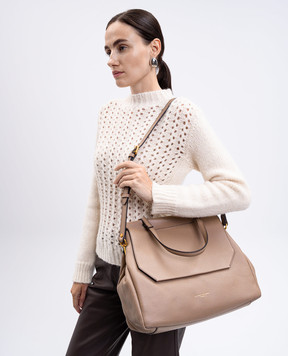Gianni Chiarini Бежева шкіряна сумка OTTAVIA BS11376COMMGRN