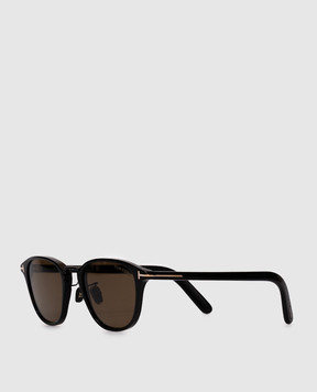 Tom Ford Чорні сонцезахисні окуляри з логотипом FT1049D