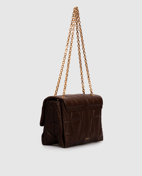 Versace Коричнева шкіряна сумка Kleio 10159641A12973