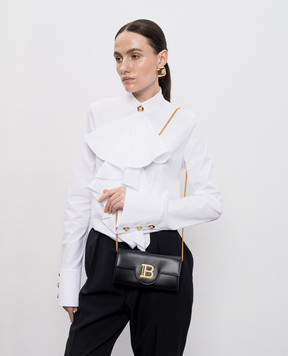 Balmain Чорний шкіряний клатч B-BUZZ DN1ON197LAVE