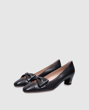 Valentino Черные кожаные туфли BOWOW 6W2S0LB5DDT
