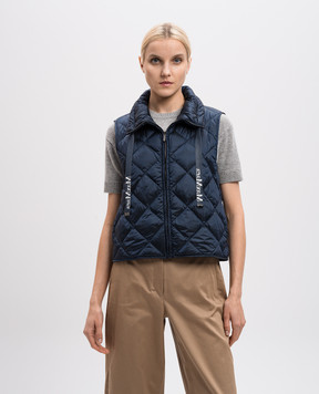 Max Mara Синій пуховий жилет TREGIC TREGIC