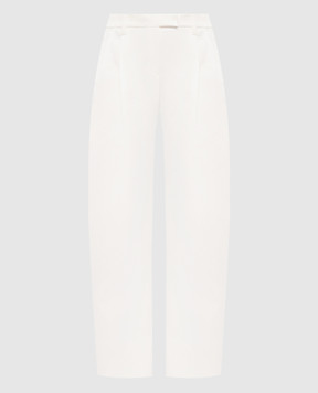 Brunello Cucinelli Белые брюки с цепочкой мониль MB141P9026