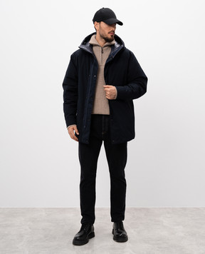 Moncler Синяя двухсторонняя пуховая куртка Fowey J20911A0012157843
