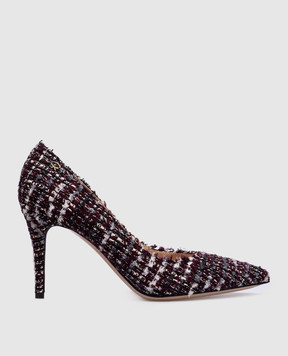 Gianvito Rossi Бордові човники Boucle з люрексом G2231985RICBCL