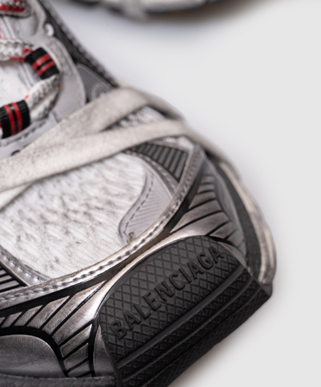 Balenciaga - Сірі комбіновані кросівки 3 XL з вінтажним ефектом