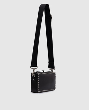 Valentino Черная кожаная сумка с пирамидками. 6Y2B0704TED