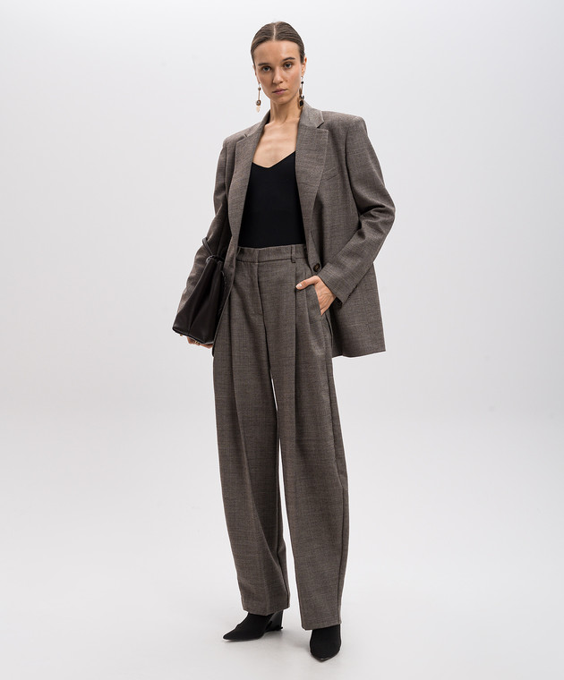 The Andamane Коричневі штани Tracy з вовни TM160471ATNW049 зображення 2