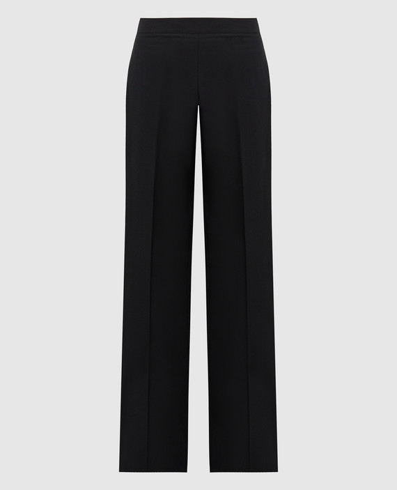Black pants with slits