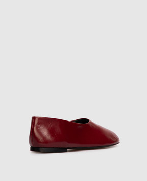 PROENZA SCHOULER Бордові шкіряні балетки Glove SH253063L004FR