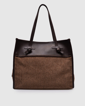 Gianni Chiarini Коричнева комбінована сумка Marcella BS12130MEMORY