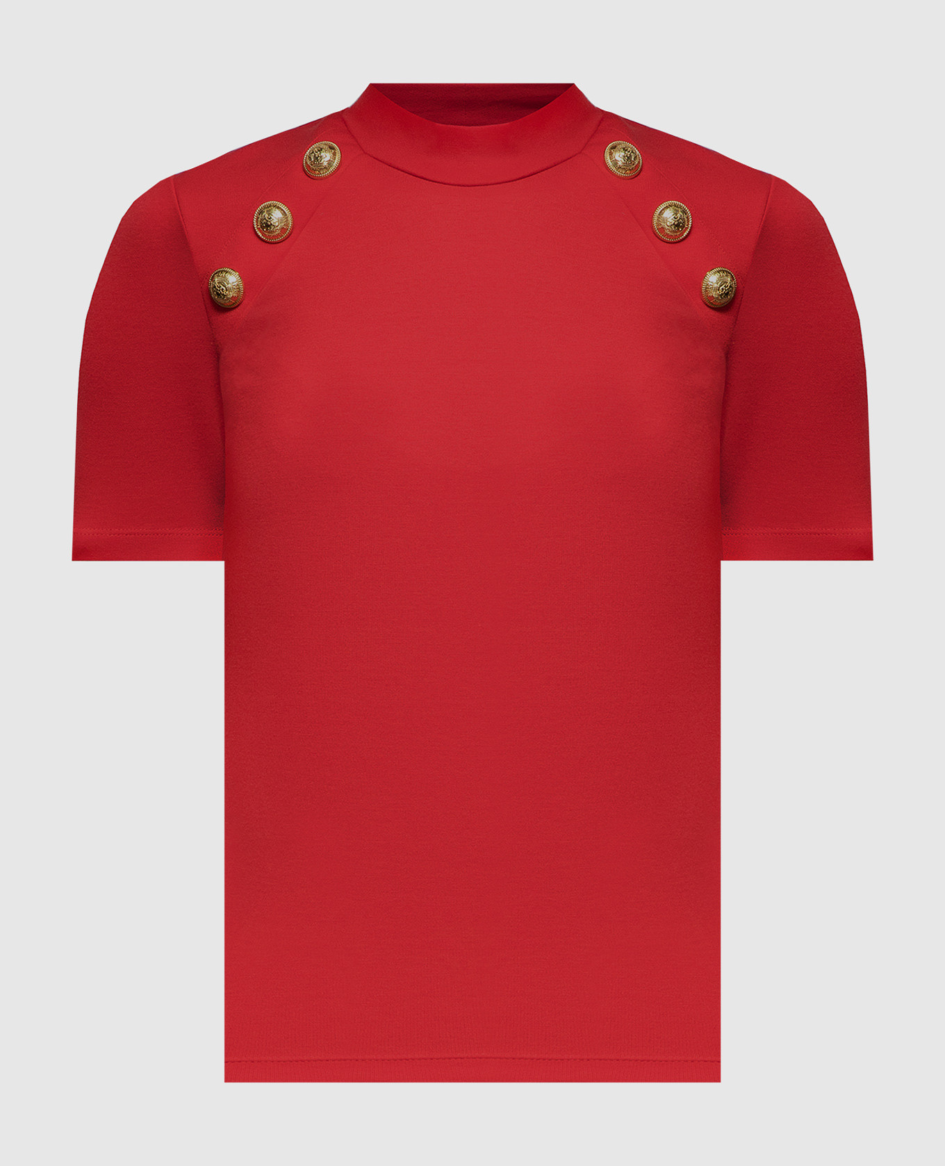 Красная футболка с металлической отделкой Signature Coin