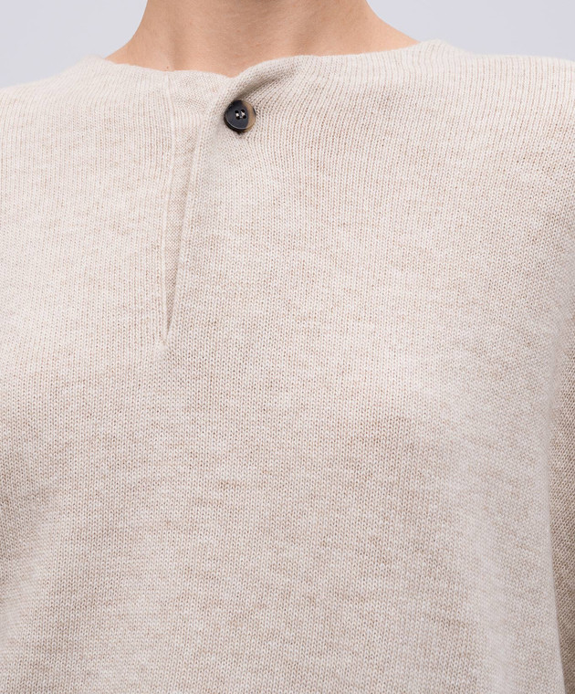 Fear of God Бежевый свитер из шерсти FGE2202041LAW изображение 5