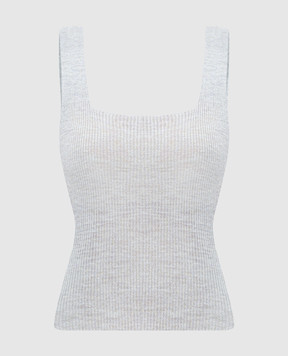Twinset Зелений топ з льоном з люрексом 251TT3147
