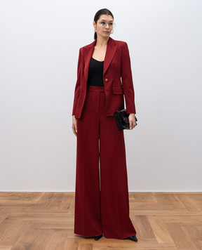 Max Mara Бордовий жакет CURVE з вовни CURVE