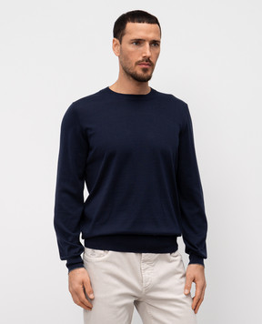 Brunello Cucinelli Синій джемпер M2900100