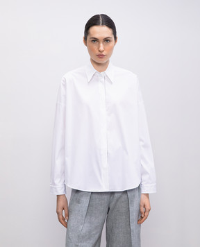 Brunello Cucinelli Белая рубашка с цепочкой мониль M0091MA636