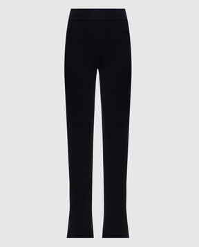 Ermanno Scervino Черные брюки клеш в рубчик D475P300HVT