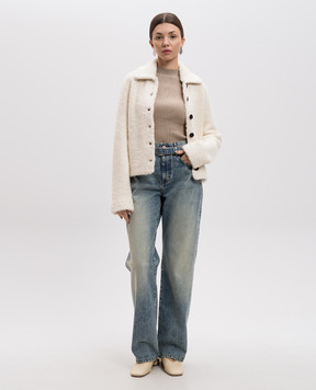 PROENZA SCHOULER Біла куртка Sylvie з вовною R2517219KY346