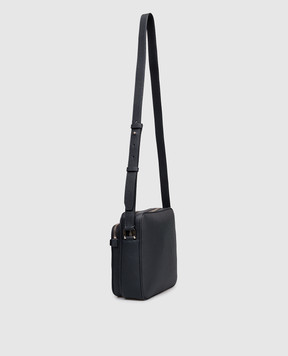 Santoni Синя шкіряна сумка з логотипом UIBBA2769ENAITB