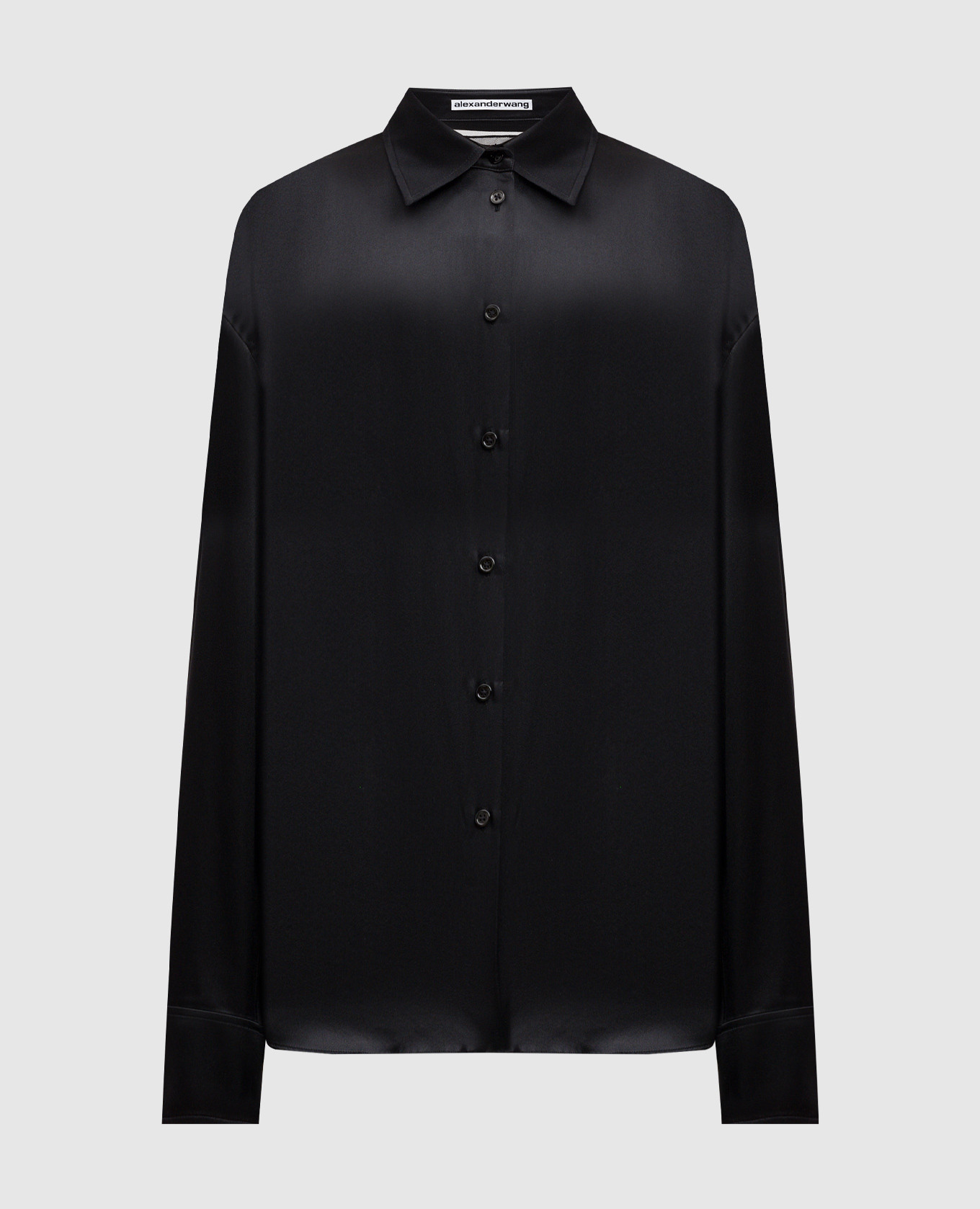 

Черная блуза из шелка, Черный, Блузы