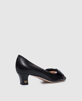 Valentino Черные кожаные туфли BOWOW 6W2S0LB5DDT